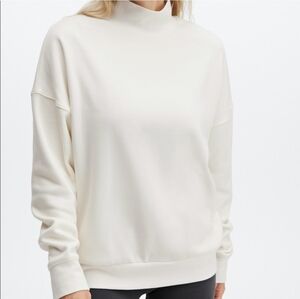 Fabletics Go-To mock neck sweatshirt fleece lined